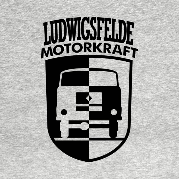 IFA Ludwigsfelde Motorkraft Coat of Arms (black) by GetThatCar